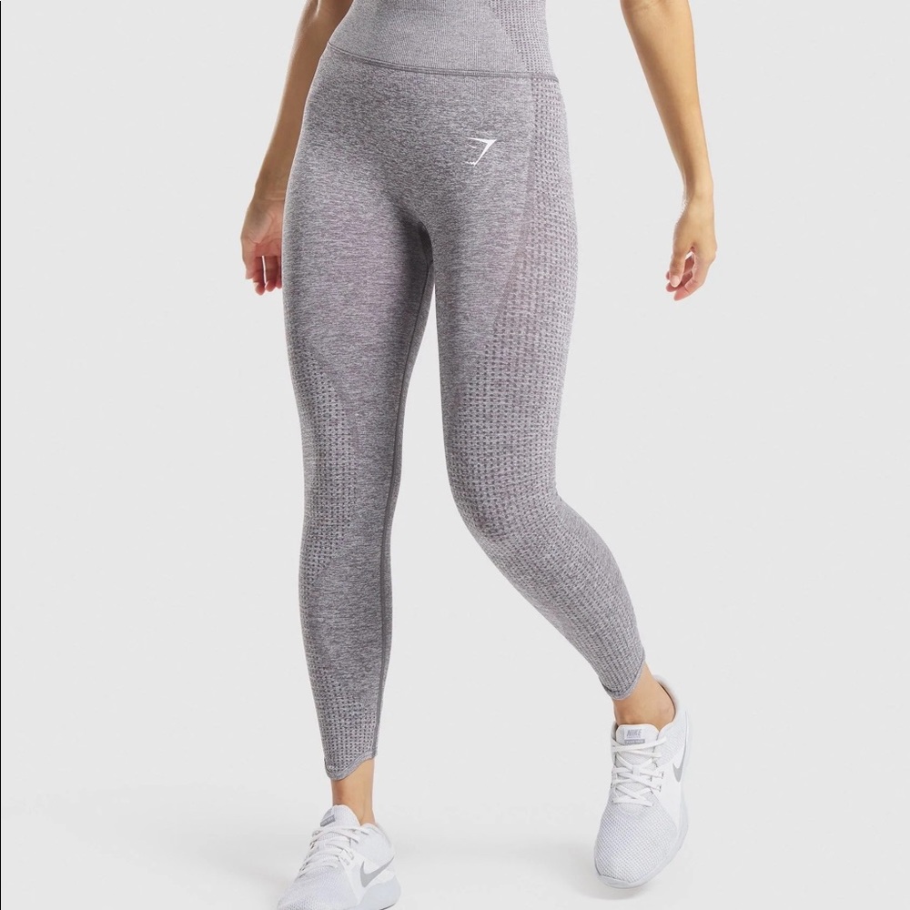 GYMSHARK VITAL RISE SEAMLESS GREY MARL